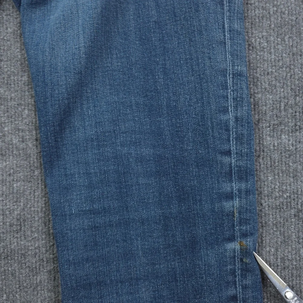 Levi 511 Jeans Mens W34 L34 Blue Slim Fit Denim High Rise Distressed Grunge